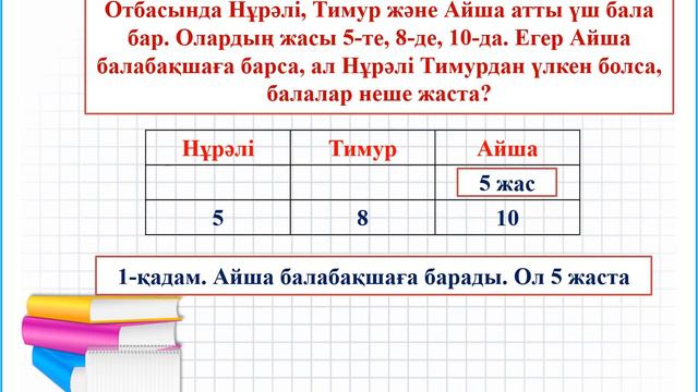 Логикалық есептер шығару. Математика 1 сынып смотреть онлайн