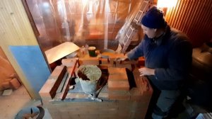 печь с нижним прогревом.