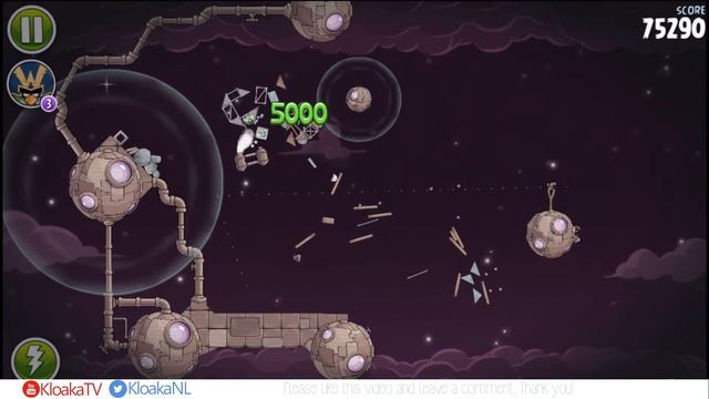 Angry Birds Space - Level M9-15 Brass Hogs Mirror Level Walkthrough (3 Stars) смотреть онлайн