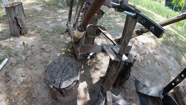 Пропольник для окучника. Установка и  испытание.