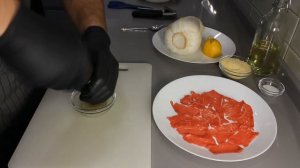 Карпаччо из говядины.