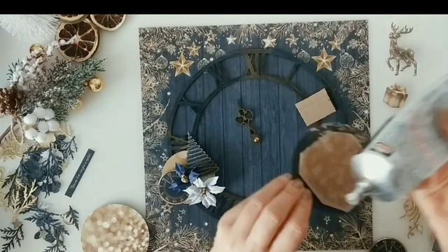 Мастер-класс ScrapMania. Новогодняя страничка. Коллекция "Фонмикс.Новогодний"  ScrapMania