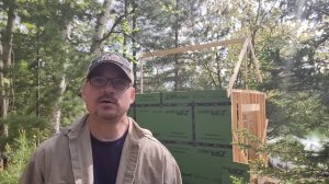 12 x 16 Off Grid Cabin Build - Episode 3 - Roof Rafters and Dock Install