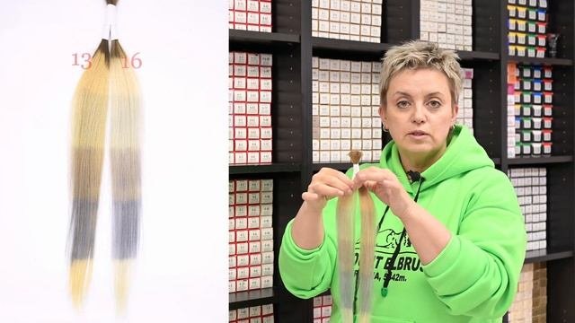 Разница в тонировке на  разных уровнях глубины тона блонд