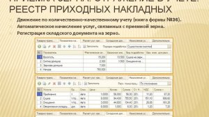 Решение основных задач автоматизации учета на элеваторе