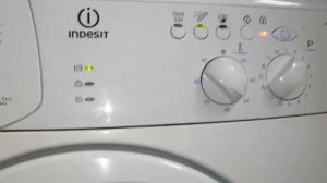 Indesit Win102: Хлопок 50° 800 об/мин + экономия времени