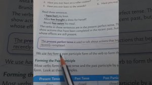 English grammar class 5 Present Perfect Tense