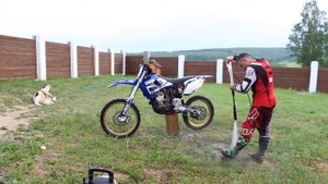 Мойка мотоцикла и смазка цепи | Yamaha YZ250F