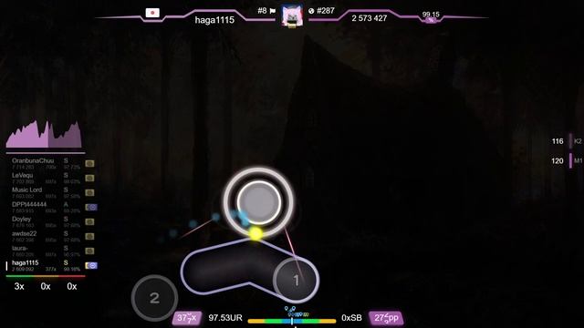 haga1115 | Nekomata Master+ - Funny shuffle [how2miss' Another] +HDDT 99.24% {#1 334pp FC} - osu! смотреть онлайн