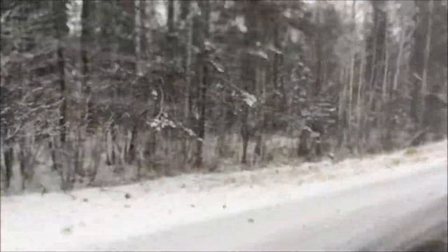 ЗИМА В ОКТЯБРЕ, ЗАМЕЛО СНЕГОМ - Челябинск, Трасса М5, Уреньга 21.10.2017 смотреть онлайн