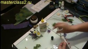 Мастер класс Веточка полевых цветов. Часть 10. Цветы из ткани