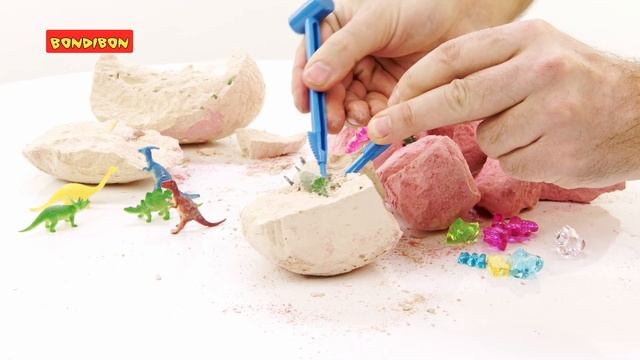 Набор для проведения настоящих раскопок ЯЙЦО ДИНОЗАВРА И НАЙДИ СОКРОВИЩА смотреть онлайн