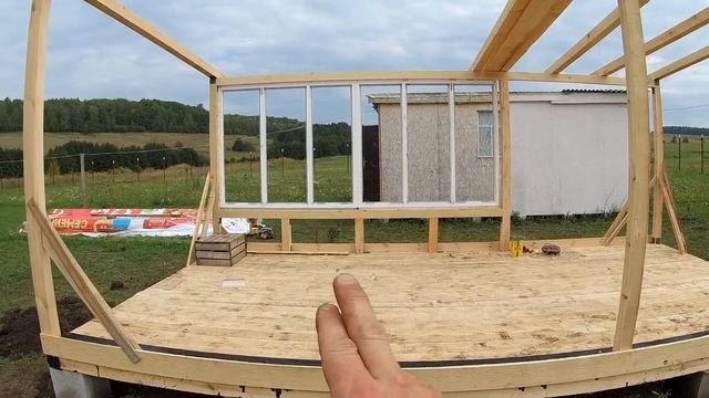 Дачная беседка 6х4 своими руками.