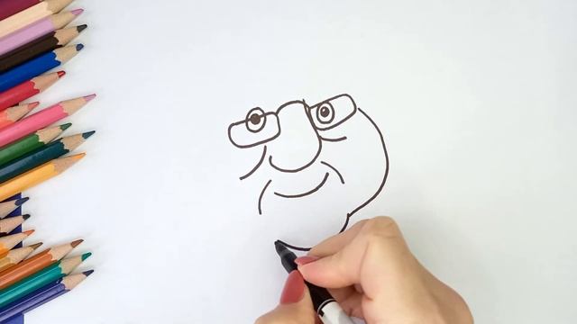 Как нарисовать лицо пожилого человека для 4 класса поэтапно