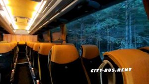 Аренда красивого автобуса Mercedes Travego. Один из самых безопасных автобусов в мире.