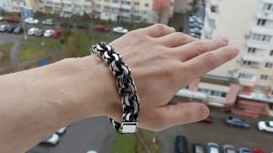 Серебряный браслет Бисмарк 148 грамм.