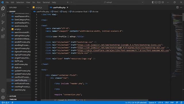 Design a responsive user profile page using HTML, CSS, JavaScript and Bootstrap смотреть онлайн