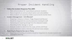 Incident Response Plan (CISSP Free by Skillset.com)