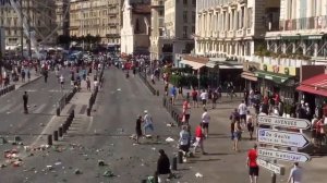 200 русских разогнали 1000 англичан в Марселе перед матчем Евро 2016