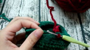 Как поменять цвет нити при вязании крючком