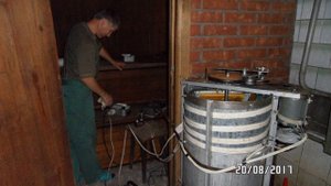 Медогонка своими руками на основе 40л кастрюли