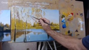 Осенний пейзаж маслом, Живопись онлайн, Александр Кугель