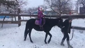 Оля. Конюшня. Верхом На Гуле. Хочу лошадь