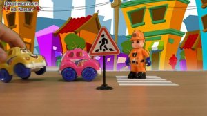 МУЛЬТИК про ПОЛИЦЕЙСКУЮ МАШИНУ и дорожный знак Пешеходный переход