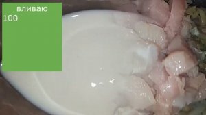 Мясо Индейки с Шампиньонами в Молоке