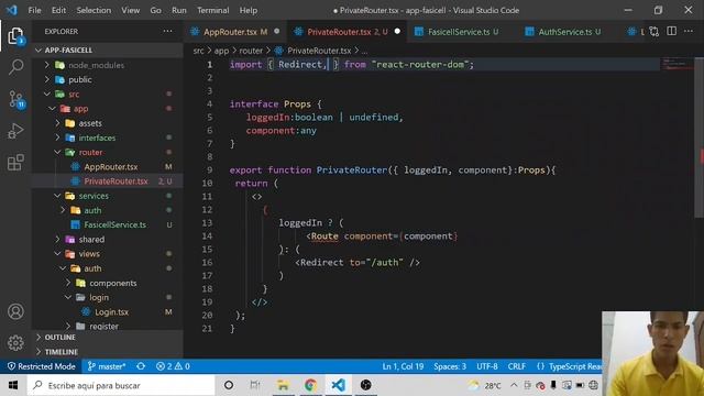 React Typescript | Creando login parte 3 | rutas смотреть онлайн