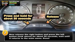 Skoda Roomster - Service Oil Maintenance Light Reset