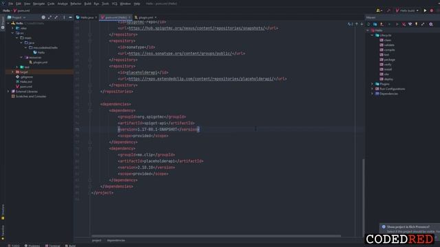 How to use IntelliJ with NMS and Maven | Spigot 1.17