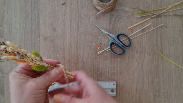 открытка с сухими цветами своими руками