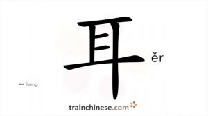 耳 (ěr) ear / ухо; уши; ушной *на ухо, на слух