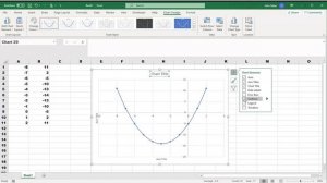 Graphing A Quadratic Equation in Excel