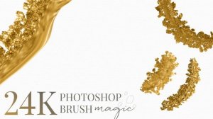 24K Gold Photoshop Brush Magic