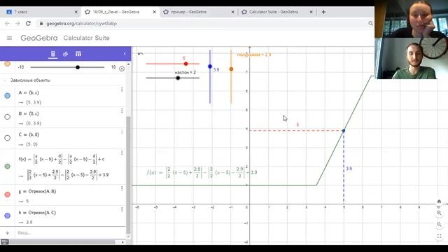 Летняя школа. Кусочно-линейная функция: практикум в Геогебре смотреть онлайн