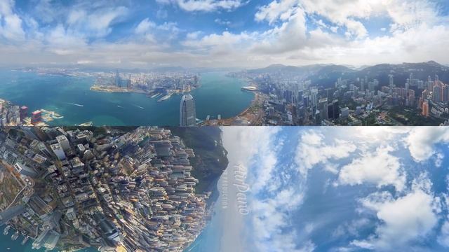 Hong Kong. City of Skyscrapers. Aerial 360 video in 4K смотреть онлайн