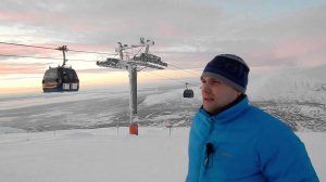 Новогодний выпуск!  Подъем на гору на новом подъемнике.  Айкуайвенчорр - Кировск 2015.