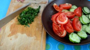 ОВОЩНОЙ САЛАТ С ЛЬНЯНЫМ МАСЛОМ, ВКУСНЫЙ И ПОЛЕЗНЫЙ