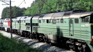 Сплотка тепловозов 2ТЭ116-1121, 2ТЭ116-230, ТЭМ18ДМ-397