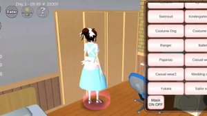 Как сделать беременую в игре  Sakura school simulator