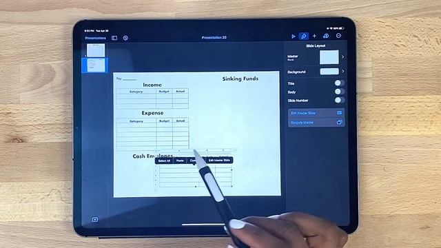 How to create your own Budget Sheet | Keynote + iPad Pro 2020 | Essentially Planning