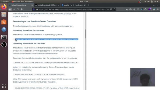 Instalasi OracleDB 12c Melalui Docker