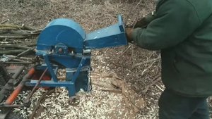 Щепорез(дробилка,веткорез) Самодельный к мотоблоку. Работа. Своими руками.