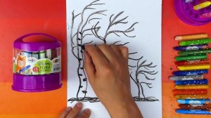 Рисуем ВЕТЕР - Осенний лес