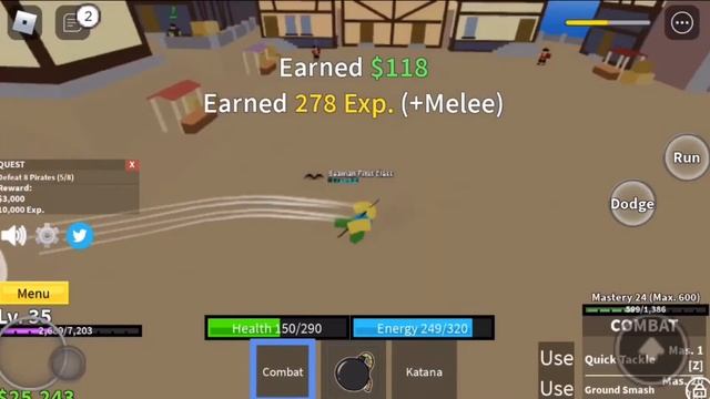 [ROBLOX] I made it to Pirate Village in Blox Fruits! смотреть онлайн