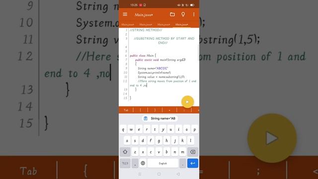Substring (int start, int end); смотреть онлайн