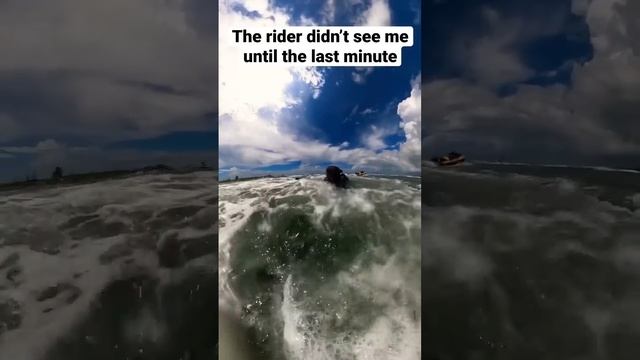 Rider didnt see me until the last minute