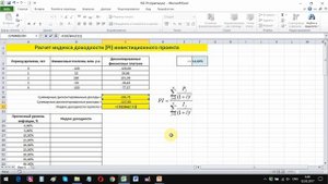 Финансовая грамотность: как найти индекс доходности в Excel  (практикум)